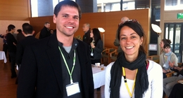 Chris Martin with Dora Biro at the IIAS conference in Kyoto